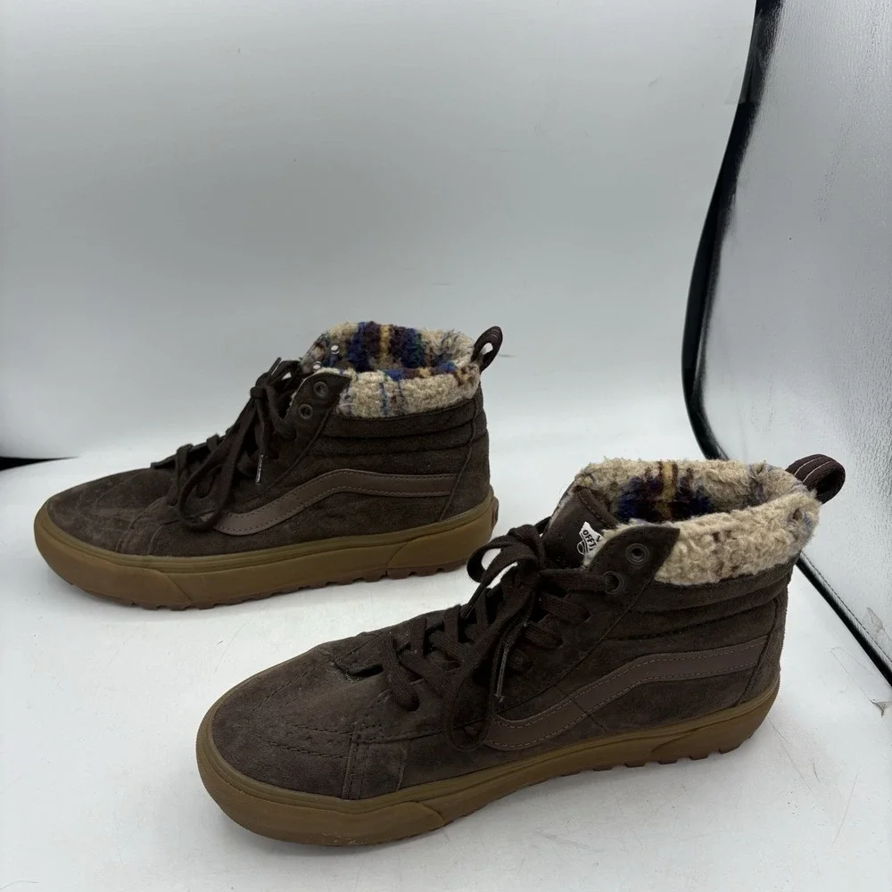 Vans Shoe‎ Boots Mens Size 9.5 Sk8 Hi MTE-1 Brown Gum Insulated Off the Wall